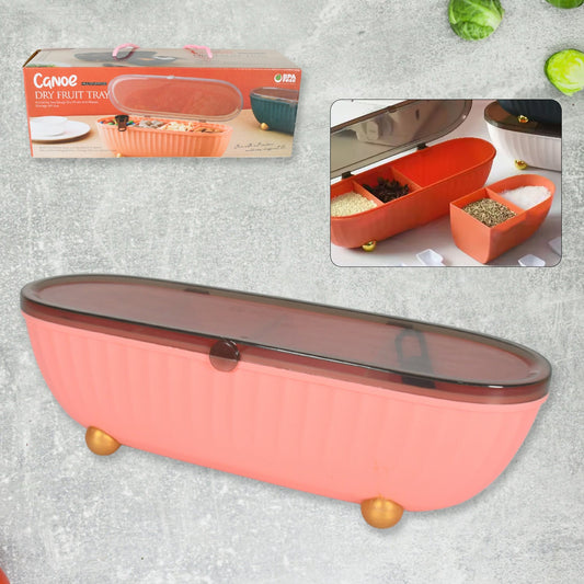 8255 Spice Bottle Spice Jar Durable Spice Seasoning Box, Jar Food Grade Spoon Seasoning Case for Kitchen / Dry fruit Tray (1 Pc)