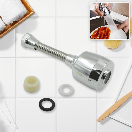 360° Rotating Faucet Sprayer – Water-Saving Splash-Proof Aerator for Kitchen & Bathroom (6 Inch)