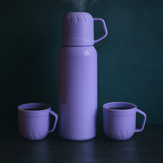 Double Wall Vacuum Flask Set
