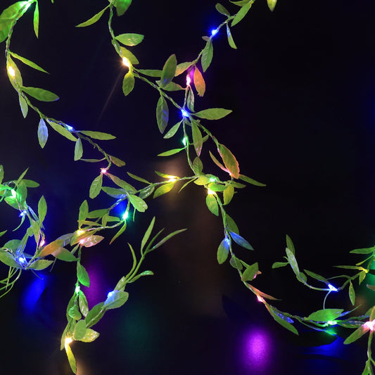 Hanging Decorative LED Leaf String Light