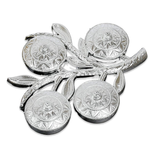 5283 Tree Shape 4 Compartment Mukhwas Dani Serving Tray For Home & Kitchen Use