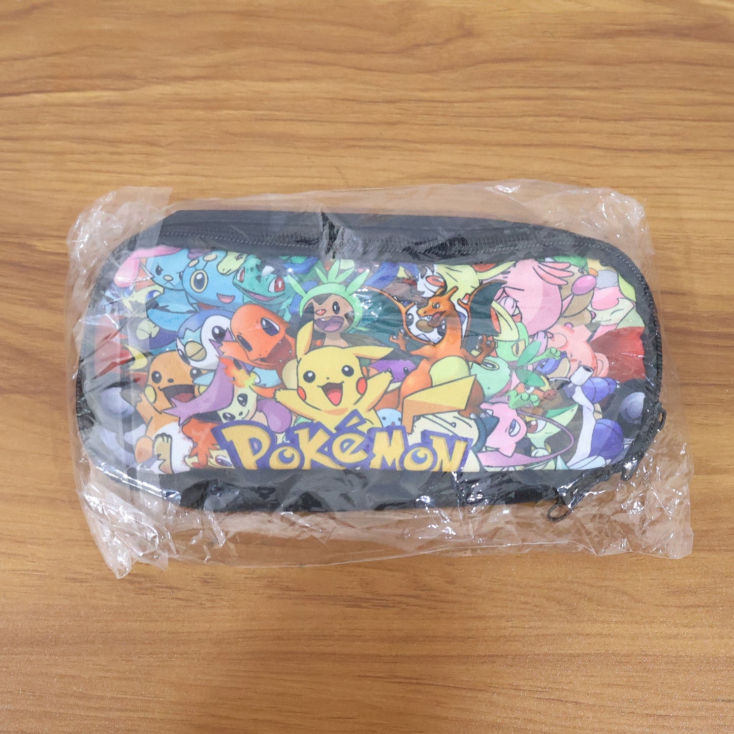 Colorful Cartoon Printed Pencil Pouch for Kids (1 Pc)