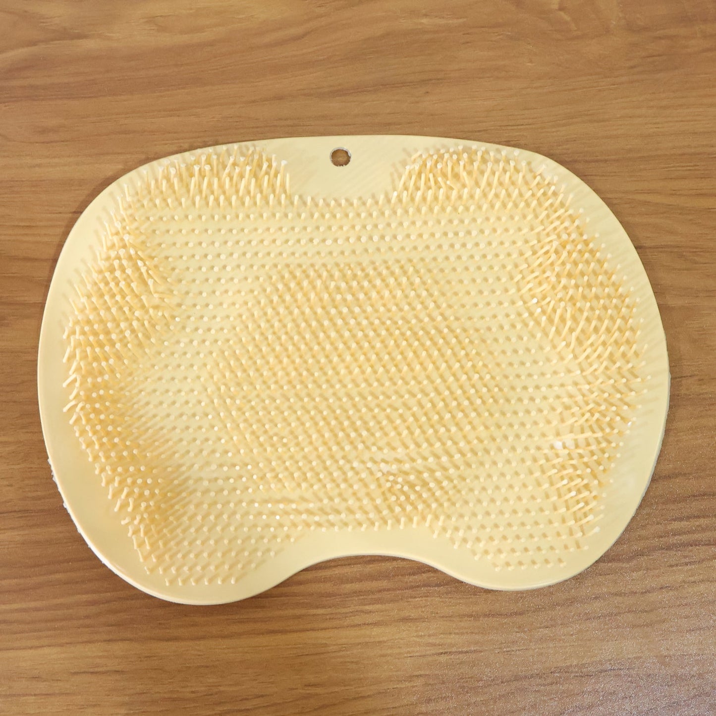 Yellow Silicone Bath Massage Cushion – Suction Cup Exfoliating Foot Scrubber & Mat