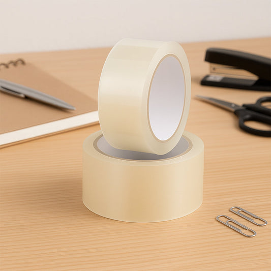 HIGH ADHESIVE TRANSPARENT TAPE FOR HOME PACKAGING. (65 meter)