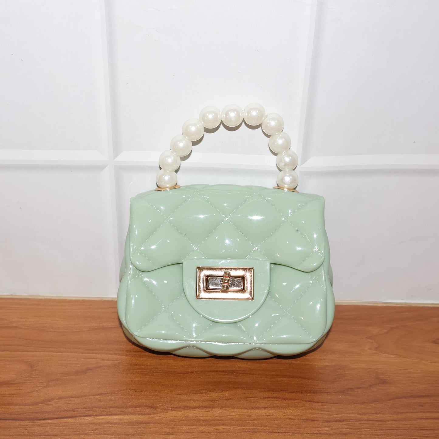 Elegant Quilted Mini Handheld & Sling Fashion Handbag (1 PC)