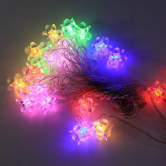 Hanging Crystal Flower LED String Light