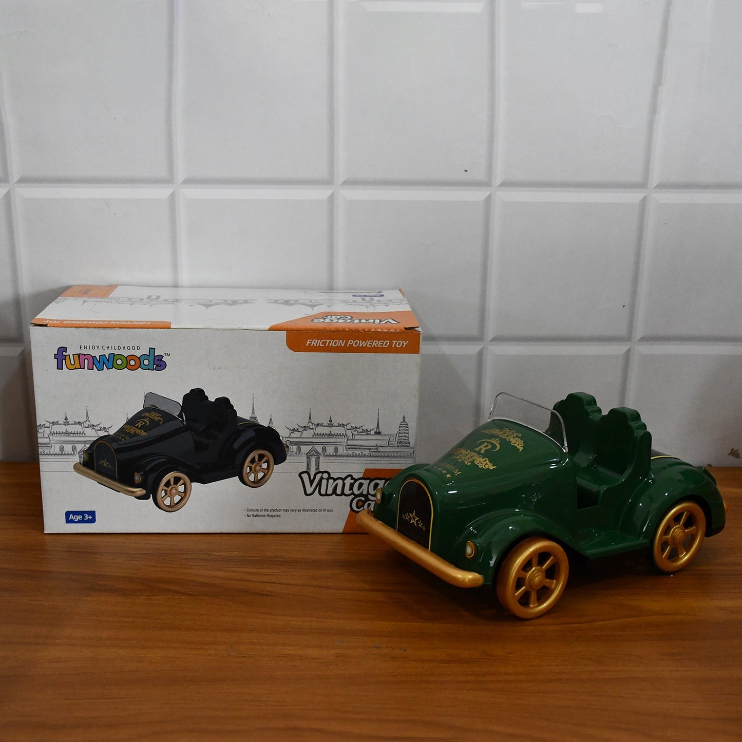 Funwoods Friction-Powered Vintage Car Toy - (1 Pc)