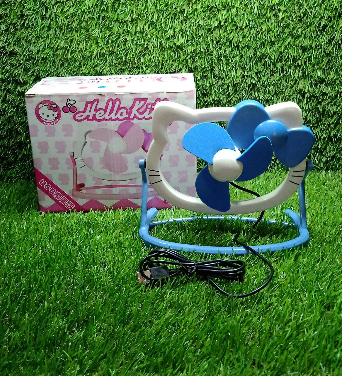 Hello Kitty USB Mini Fan: Cute, Quiet & Portable Desk Buddy (Battery Not Included)