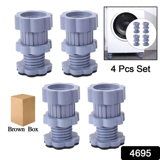Washing machine support, anti vibration washing machine support adjustable washer anti vibrasion pads, washer & dryer pedestals, Washing Machine Accessory Anti- Skid Pad PVC Lifting Pad Non-Slip ( 4 Pc Set | 1Pc )