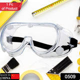 0509 Safety Goggles, Technic Safety Goggles Protection for Classroom Home & Workplace Prevent The Impact of Dust Droplets Gas Protection Glass DeoDap