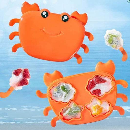 5532 Crab Ice Mold Household Ice Cream Mold Popsicle Mold Silicone Ice Cream Popsicle Children's Ice Box Popsicle Box (1 Pc) - deal99.in