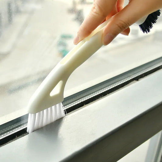 8144 Multi Purpose Double Side Twin Cleaning Brush For Home & Clening Brush (1 Pc)