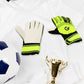 8064 Multi Function Finger Protection Sports kids goalkeeper gloves, football gloves for boys, kids, adults, football training gloves, super grip palm protection gloves (1 Pair)