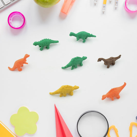8860 Dinosaur Shaped Erasers Animal Erasers for Kids, Dinosaur Erasers Puzzle 3D Eraser, Mini Eraser Dinosaur Toys, Desk Pets for Students Classroom Prizes Class Rewards Party Favors (7 Pc Set) - deal99.in