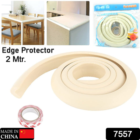 7557 Corner Proofing Edge Protector Safe Corner Cushion for Table, Baby Safety Bumper Guard,Furniture, Bed, Soft Rubber Corner Protectors for Kids (2 Mtr)