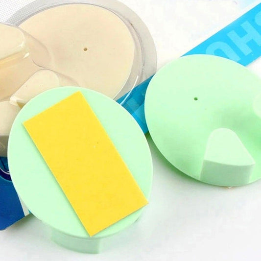 6818 Plastic Adhesive Cable Plug Hook Bathroom Power Plug Socket Holder for office, home and restaurant use 2 pc Set