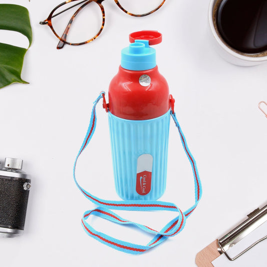 0400 Plastic Sports Insulated Water Bottle with Dori Easy to Carry High Quality Water Bottle, BPA-Free & Leak-Proof! for Kids' School, For Fridge, Office, Sports, School, Gym, Yoga (1 Pc 500ML)