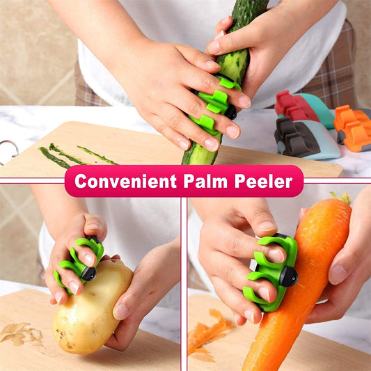 2262 Hand Palm Peeler Fruit Hand Vegetable Peeler Potato with Rubber Finger Grip Kitchen Cooking Tool Cucumber DeoDap