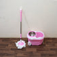 4105 Mop with Bucket For Floor Cleaning With Steel Spin /Mop for Floor Cleaning / Floor Cleaner Mop / Spin Mop / Magic Mop / Mop Stick / Spin Mop Set with Bucket/ Household Office Cleaning Tool Mop