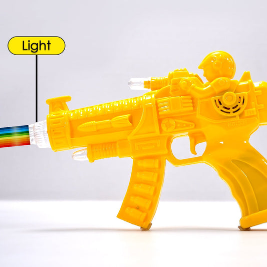 4412 Concept Musical Transparent Glow Gear Gun With Rainbow Light ( 1 pcs ) DeoDap