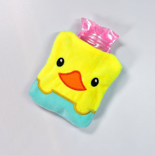 6524 Yellow Duck design small Hot Water Bag with Cover for Pain Relief, Neck, Shoulder Pain and Hand, Feet Warmer, Menstrual Cramps. - deal99.in