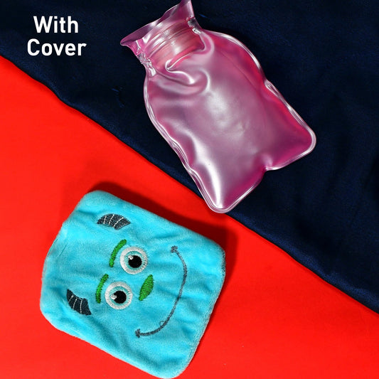 6534 Blue Sullivan Monster small Hot Water Bag with Cover for Pain Relief, Neck, Shoulder Pain and Hand, Feet Warmer, Menstrual Cramps. - deal99.in