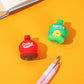 2-in-1 3D Cold Drink Bottle Shape Rubber Pencil Sharpener and Eraser Set, Stationery for Kids School Boys Girls, Birthday Return Gifts (24 Pcs Set & 1 Pc ) - deal99.in