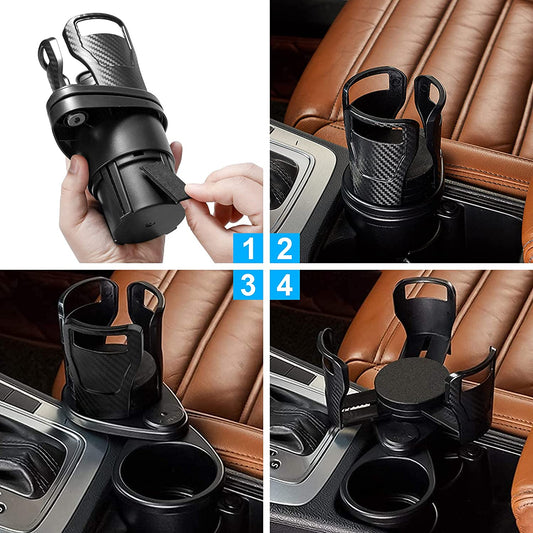 7623 Cup Holder, Seat Cup Holder Suitable for 20oz Water Bottles 2 in 1 Cup Holder Universal Vehicle Seat Bottle Mount with Set of Sponge Cushion for Vehicle DeoDap