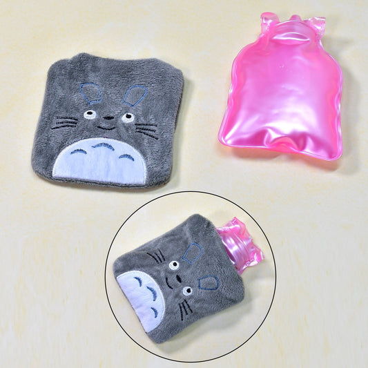 6531 Totoro Cartoon Hot Water Bag small Hot Water Bag with Cover for Pain Relief, Neck, Shoulder Pain and Hand, Feet Warmer, Menstrual Cramps. - deal99.in