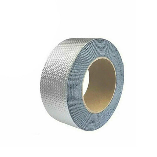 1753 SELF-ADHESIVE INSULATION RESISTANT HIGH TEMPERATURE HEAT REFLECTIVE ALUMINIUM FOIL DUCT TAPE ROLL (0.9MM)