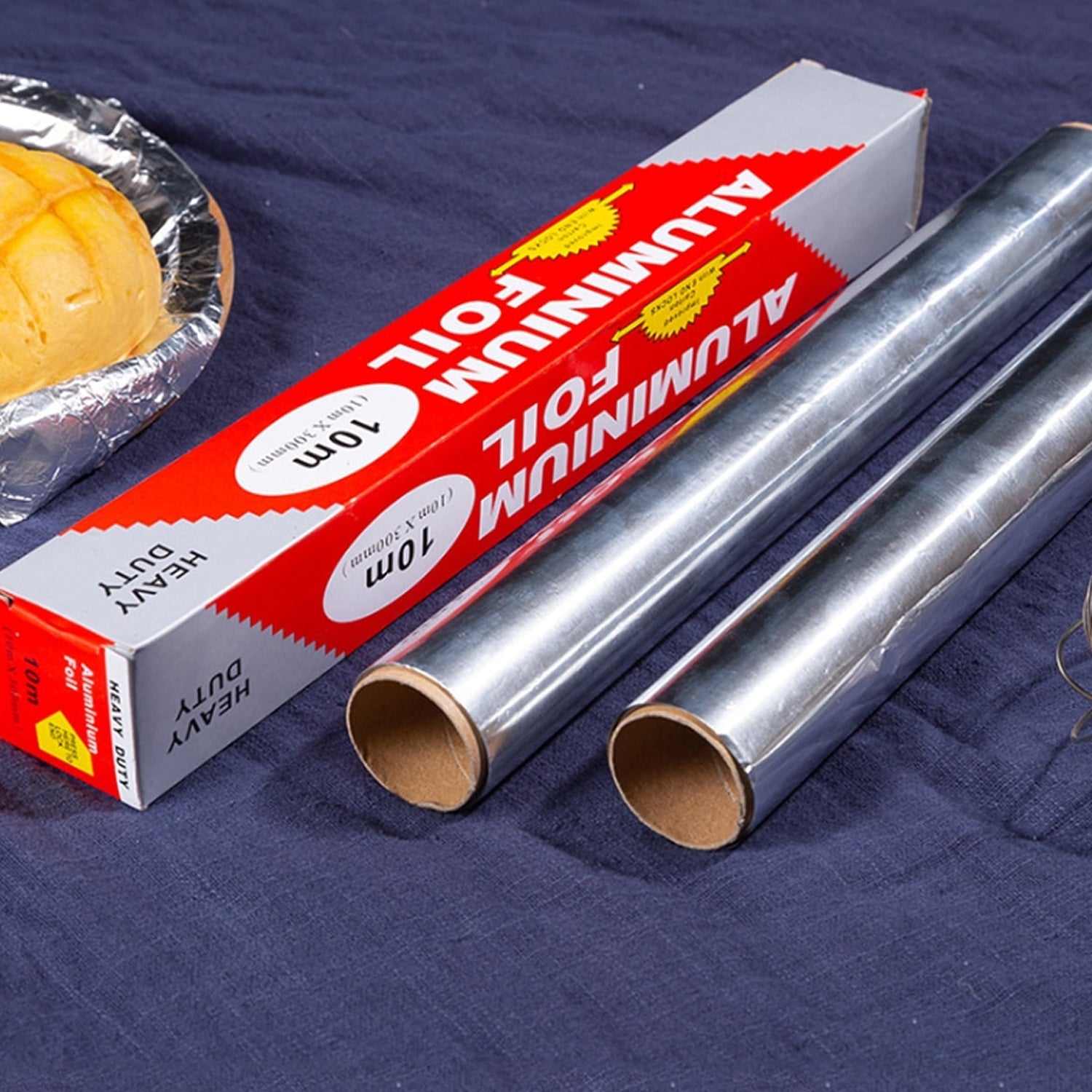 2329 Aluminum Foil Roll Heavy Duty Non Stick Thick Aluminum Foil Sheet Baking Grilling Tool (10mX300mm) DeoDap