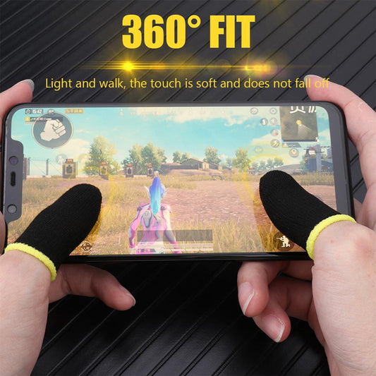 7391 Thumb & Finger Sleeve for Mobile Game, Pubg,Cod,Freefire (1Pair only) DeoDap