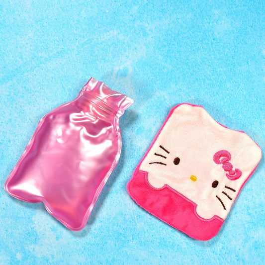 6520 Pink Hello Kitty small Hot Water Bag with Cover for Pain Relief, Neck, Shoulder Pain and Hand, Feet Warmer, Menstrual Cramps. - deal99.in