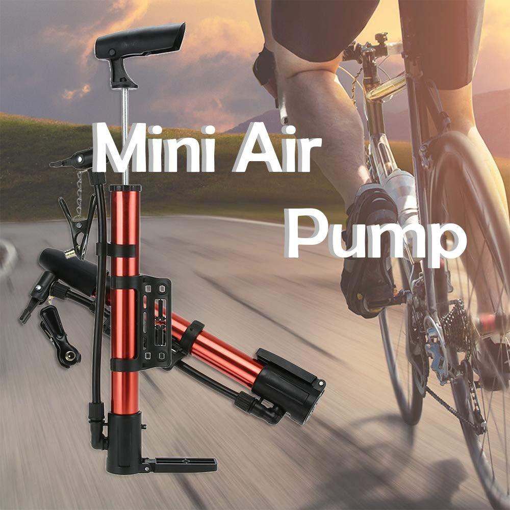 0544 Aluminum Mini Bicycle Air Pump (Multicolor)-01
