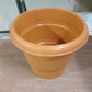 0838 Garden Heavy Plastic Planter Pot / Gamla 8 inch (Brown, Pack of 1,Medium )