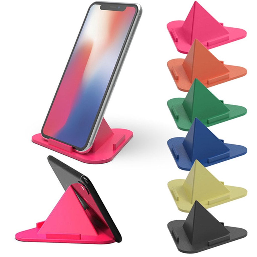 4640 Universal Portable Three-Sided Pyramid Shape Mobile Holder Stand DeoDap