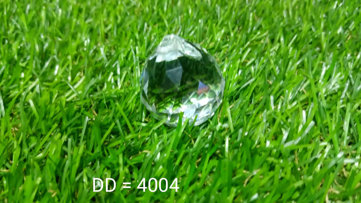 4004 White Crystal Ball Hanging Crystal Ball for Home and Office or Car Decor. DeoDap