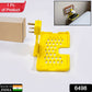6498 Multi-Purpose Wall Holder Stand for Charging Mobile Just Fit in Socket and Hang (Yellow)