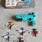 4710 Airplane Launcher Gun Toy with Foam Glider Planes, Outdoor Games for Children, Best Aeroplane Toys for Kids, Air Battle Gun Toys  ( 5 Plane Include )