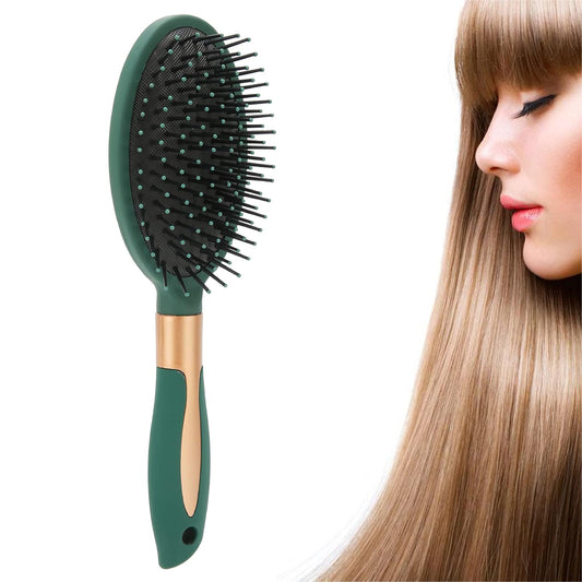 6415 Massage Comb, Air Cushion Massage Hair Brush Ergonomic Matt Disappointment for Straight Curly Hair Cushion Curly Hair Comb for All Hair Types, Home Salon DIY Hairdressing Tool  (1 Pc) - deal99.in