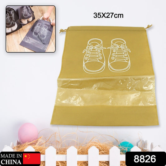 Beach Bag Shoes Storage Bag Closet Organizer Non-woven Travel Portable Bag Waterproof Pocket Clothing Classified Hanging Bag shoe bag luggage travel Portable Shoe Pouch Non Woven Transparent Window (1 Pc ) - deal99.in