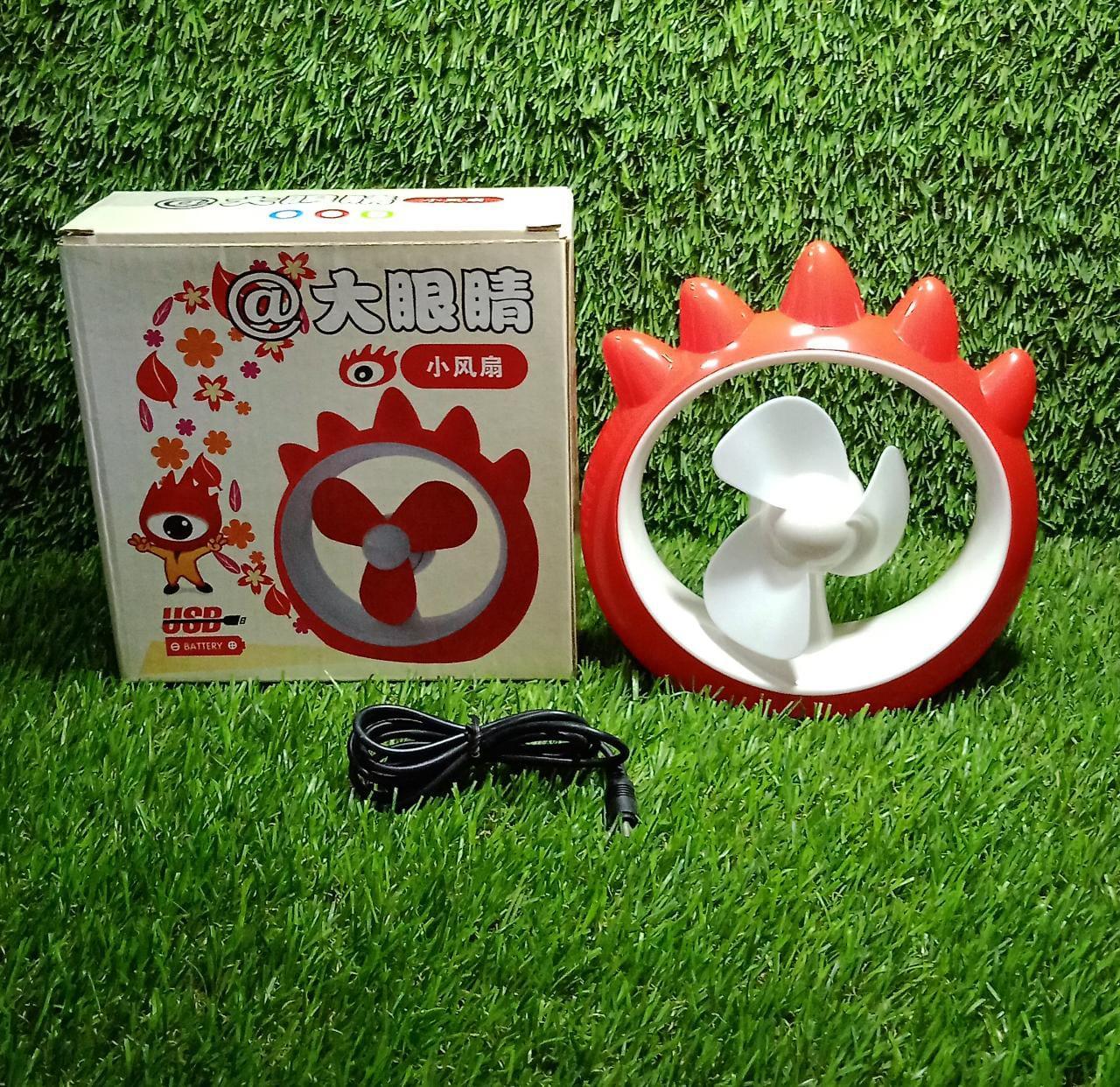 7713 MINI DESKTOP FAN RECHARGEABLE TABLE FAN HANDHELD FAN USB FAN DESK FAN COOLING FAN FOR HOME , OFFICE , CAR, & MULTI USE FAN (Battery Not Include)