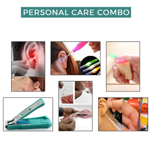 4873 6Pcs Personal Care Combo In Zip Printed Pouch Bag DeoDap