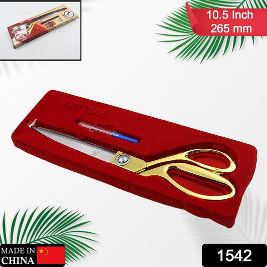 Stainless Steel Tailoring Scissor Sharp Cloth Cutting for Professionals  (Golden)