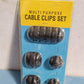 1334 Cable Clips Multi Purpose Cable Organizer , Wire Holder For Desk And Table Use