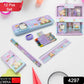4297 School Supplies Stationery Kit with 1 Pencil Box Case 2 Pencils 6 Crayon Colors 1 Ruler Scale 1 Eraser 1 Sharpener Stationary Kit for Girls Pencil Pen Book Eraser Sharpener Crayons - Stationary Kit Set for Kids Birthday Gift (12 Pc Set) - deal99.in