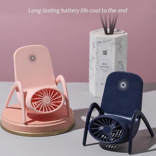 4814 Portable Mobile Phone Holder Fan Personal Fan Multi- Function Fan Handheld Charging Fan DeoDap