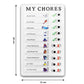4448 Portable My Chores Home Note Board Management Planning Memo Boards Reminding Time. (Size :- 20x12Cm)