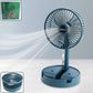 Adjustable Portable Desktop Fan - Telescopic Silent Personal Cooling for Office & Travel (Battery Not Include)