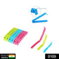 Multicolored plastic snack bag clips, 18 pieces set